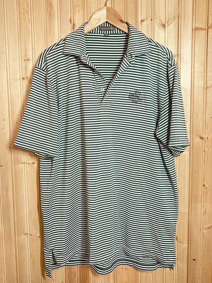 Peter Millar Other - Peter Millar Summer Comfort Men Golf Polo Striped Green Sz M First Tee logo